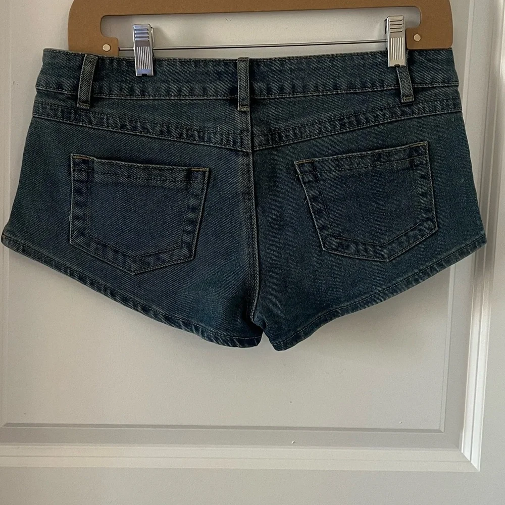 NWT Edikted Jagger Low Rise Denim Shorts- Med